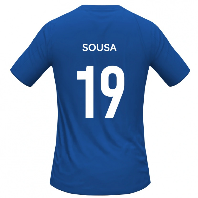 Danxen Kobiety Érico Sousa #19 Błękitny Wyjazdowa Koszulka 2025/26 Koszulki Klubowe