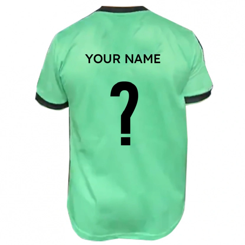 Danxen Kobiety Twoje Imię #0 Turkusowo-Czarny Wyjazdowa Koszulka 2025/26 Koszulki Klubowe