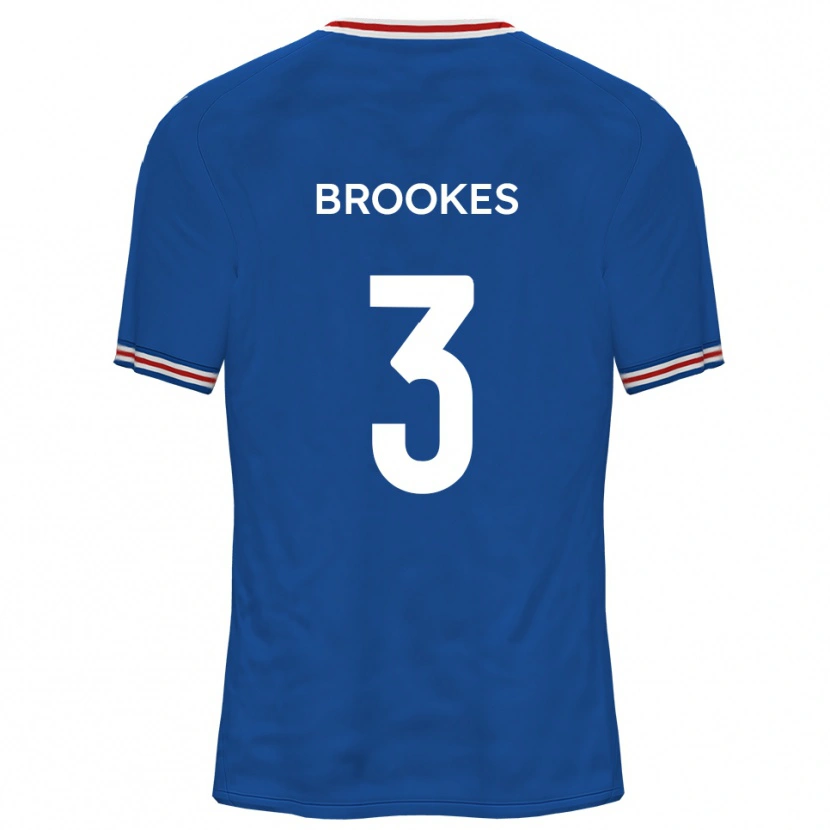 Danxen Kobiety Ben Brookes #3 Jasnoniebieski Wyjazdowa Koszulka 2025/26 Koszulki Klubowe