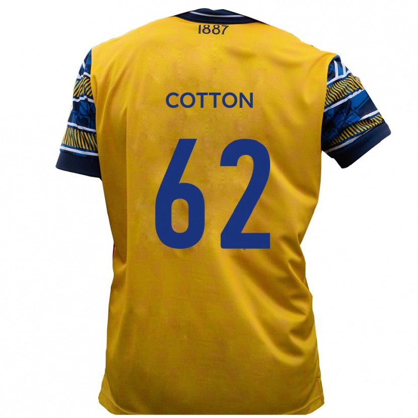 Danxen Kobiety Bailey Cotton #62 Żółto-Czarny Wyjazdowa Koszulka 2025/26 Koszulki Klubowe