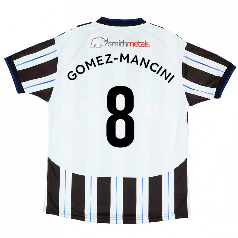 Danxen Kobiety Anthony Gomez-Mancini #8 Biało-Czarny Wyjazdowa Koszulka 2025/26 Koszulki Klubowe