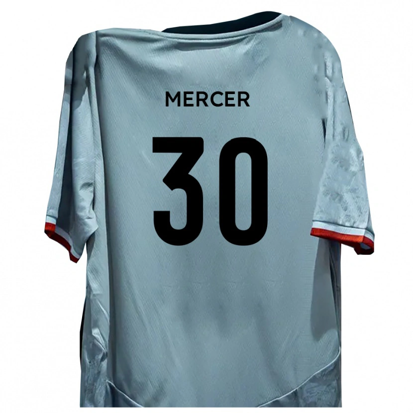 Danxen Kobiety Nathan Mercer #30 Biało-Czarny Wyjazdowa Koszulka 2025/26 Koszulki Klubowe