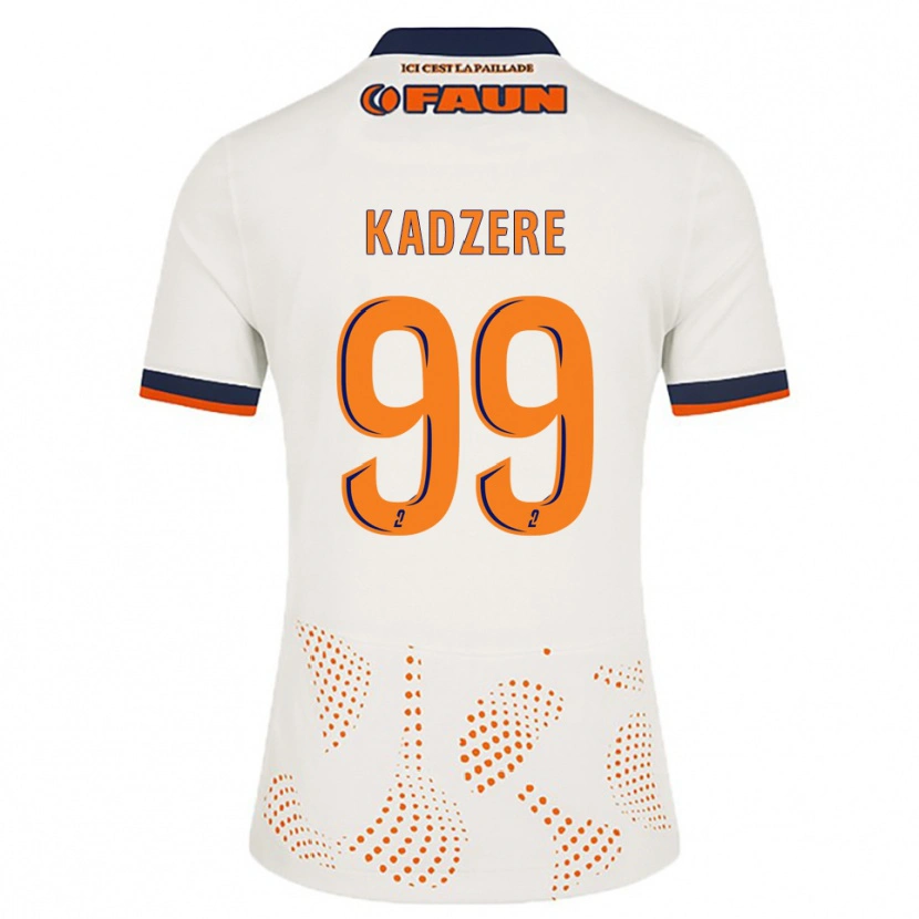Danxen Kobiety Rose Kadzere #99 Biało-Pomarańczowy Wyjazdowa Koszulka 2025/26 Koszulki Klubowe