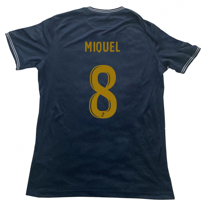 Danxen Kobiety Louan Miquel #8 Granatowo-Złoty Wyjazdowa Koszulka 2025/26 Koszulki Klubowe
