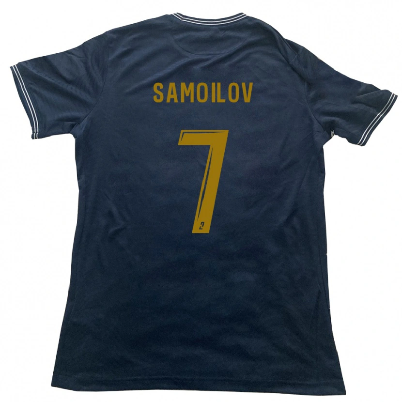 Danxen Kobiety Maksim Samoilov #7 Granatowo-Złoty Wyjazdowa Koszulka 2025/26 Koszulki Klubowe