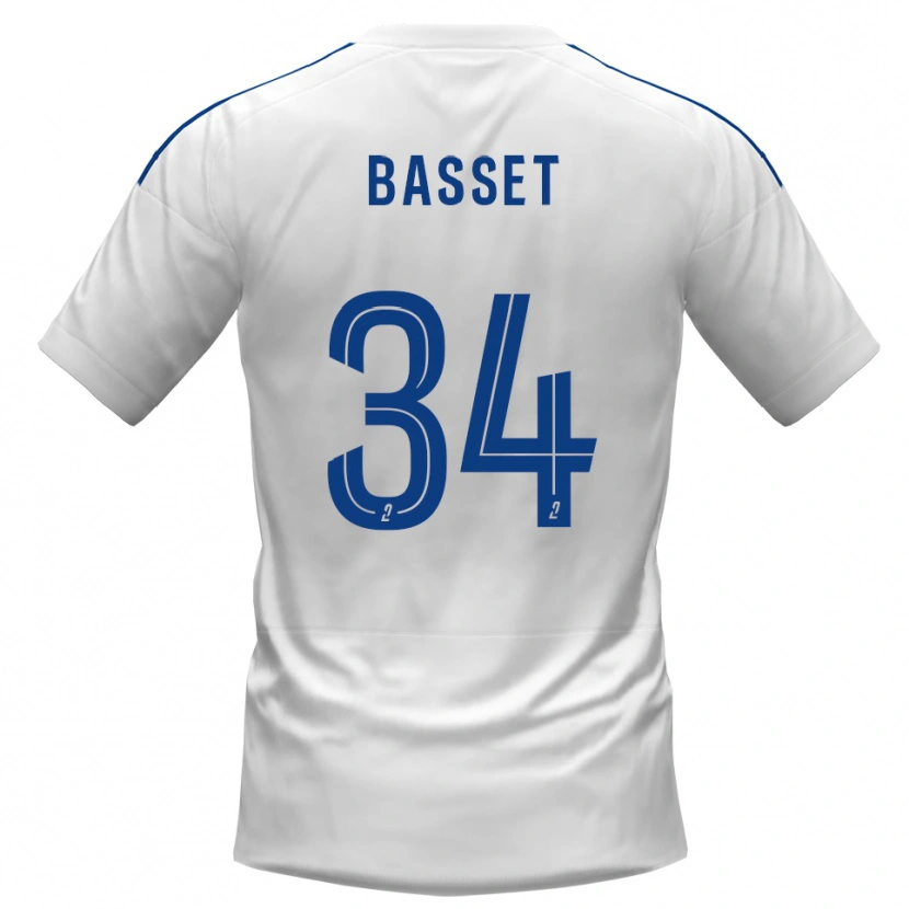 Danxen Kobiety Donovan Basset #34 Biało-Niebieski Wyjazdowa Koszulka 2025/26 Koszulki Klubowe