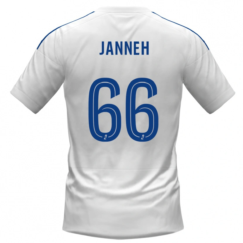 Danxen Kobiety Jocelyn Janneh #66 Biało-Niebieski Wyjazdowa Koszulka 2025/26 Koszulki Klubowe