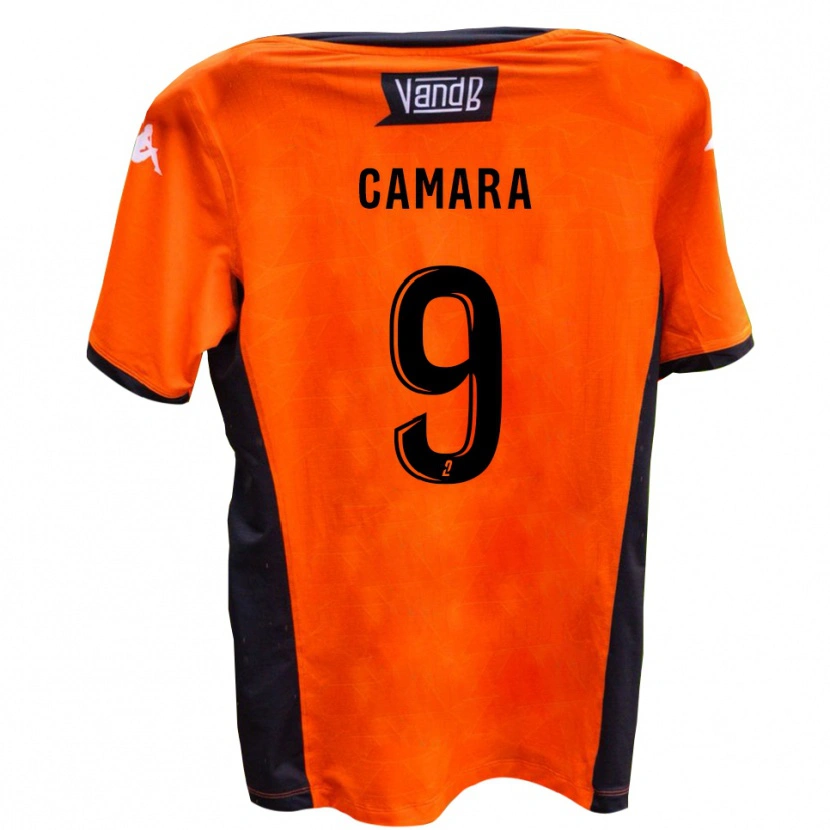 Danxen Kobiety Mamadou Camara #9 Biało-Czarny Wyjazdowa Koszulka 2025/26 Koszulki Klubowe