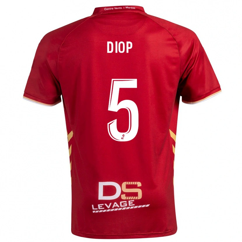 Danxen Kobiety Aaron Diop #5 Bordowo-Złoty Wyjazdowa Koszulka 2025/26 Koszulki Klubowe