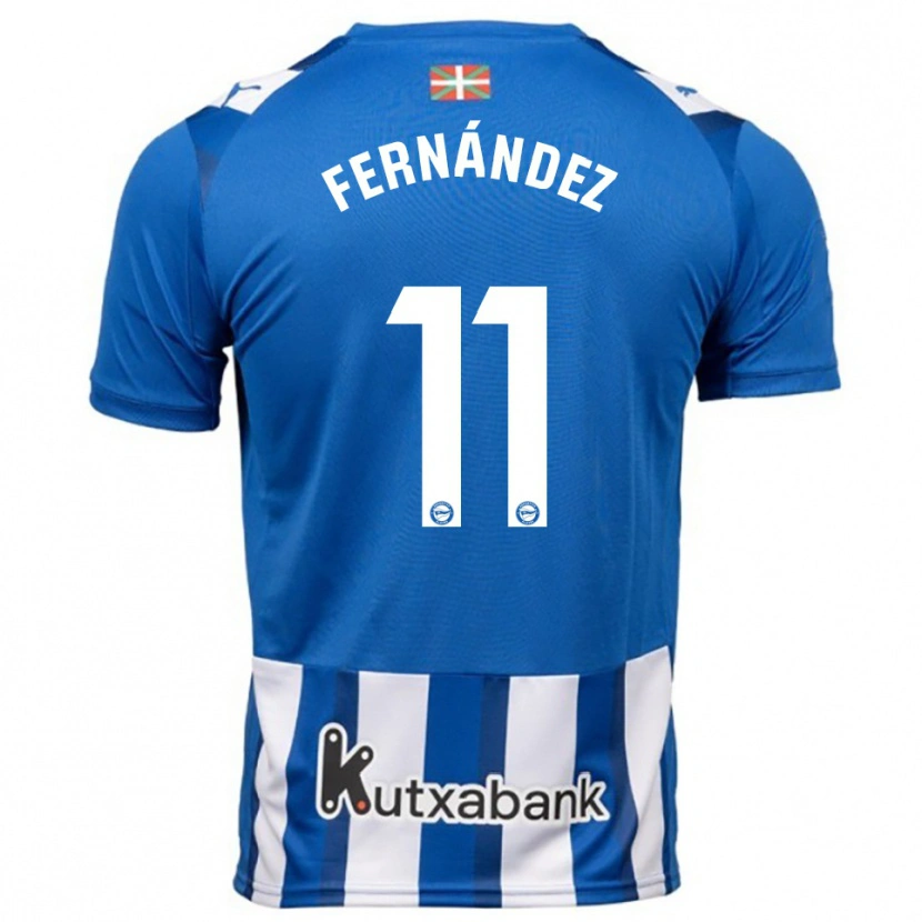 Danxen Dzieci Imanol Fernández #11 Niebiesko-Biały Domowa Koszulka 2025/26 Koszulki Klubowe