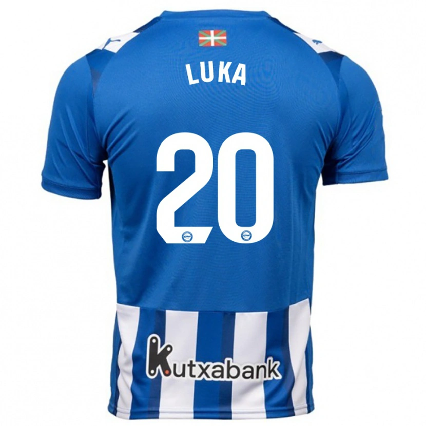 Danxen Dzieci Luka Romero #20 Niebiesko-Biały Domowa Koszulka 2025/26 Koszulki Klubowe