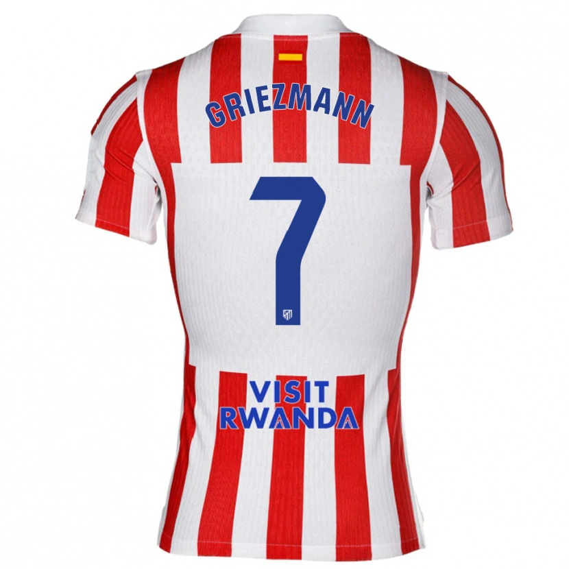 Danxen Dzieci Antoine Griezmann #7 Czerwono-Biały Domowa Koszulka 2025/26 Koszulki Klubowe