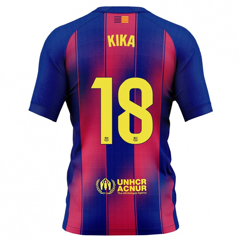 Danxen Dzieci Kika Nazareth #18 Niebiesko-Czerwony Domowa Koszulka 2025/26 Koszulki Klubowe