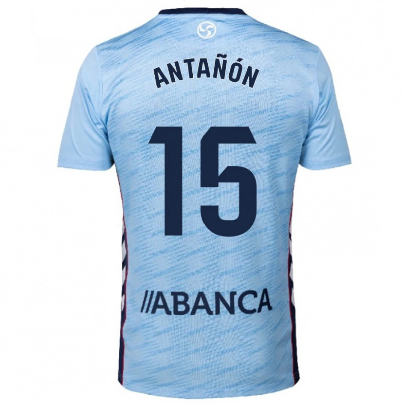 Danxen Dzieci Andrés Antañón #15 Błękitno-Czerwony Domowa Koszulka 2025/26 Koszulki Klubowe