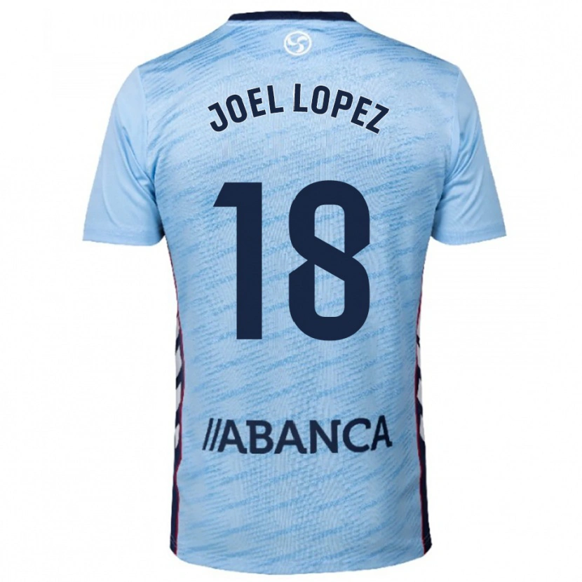 Danxen Dzieci Joel López #18 Błękitno-Czerwony Domowa Koszulka 2025/26 Koszulki Klubowe