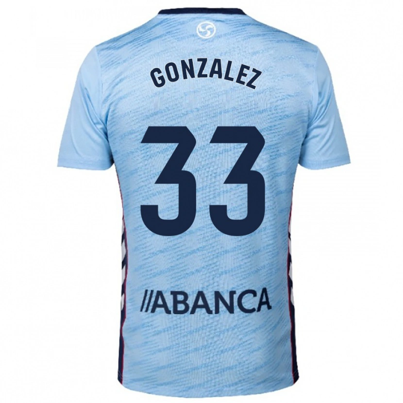 Danxen Dzieci Marcos González #33 Błękitno-Czerwony Domowa Koszulka 2025/26 Koszulki Klubowe
