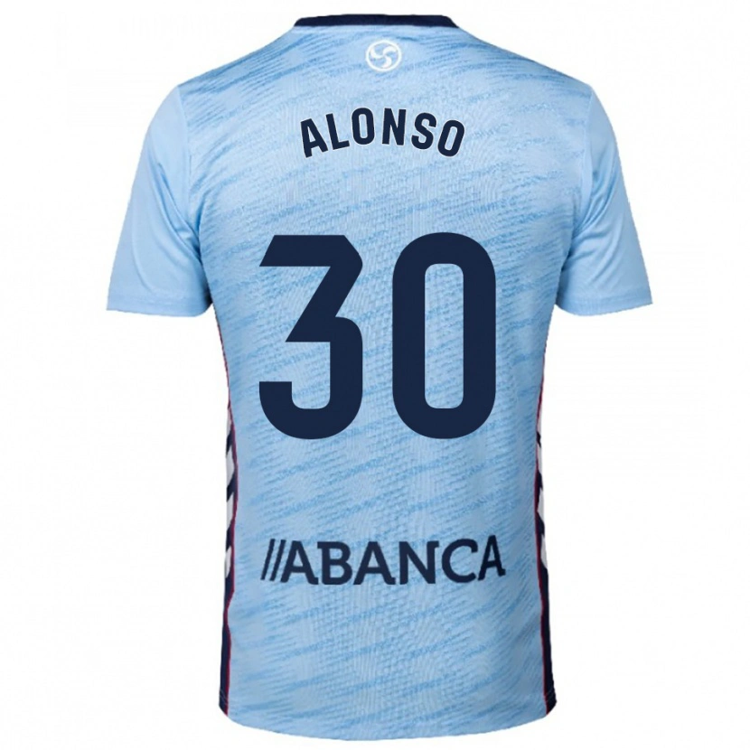 Danxen Dzieci Adriana Alonso #30 Błękitno-Czerwony Domowa Koszulka 2025/26 Koszulki Klubowe