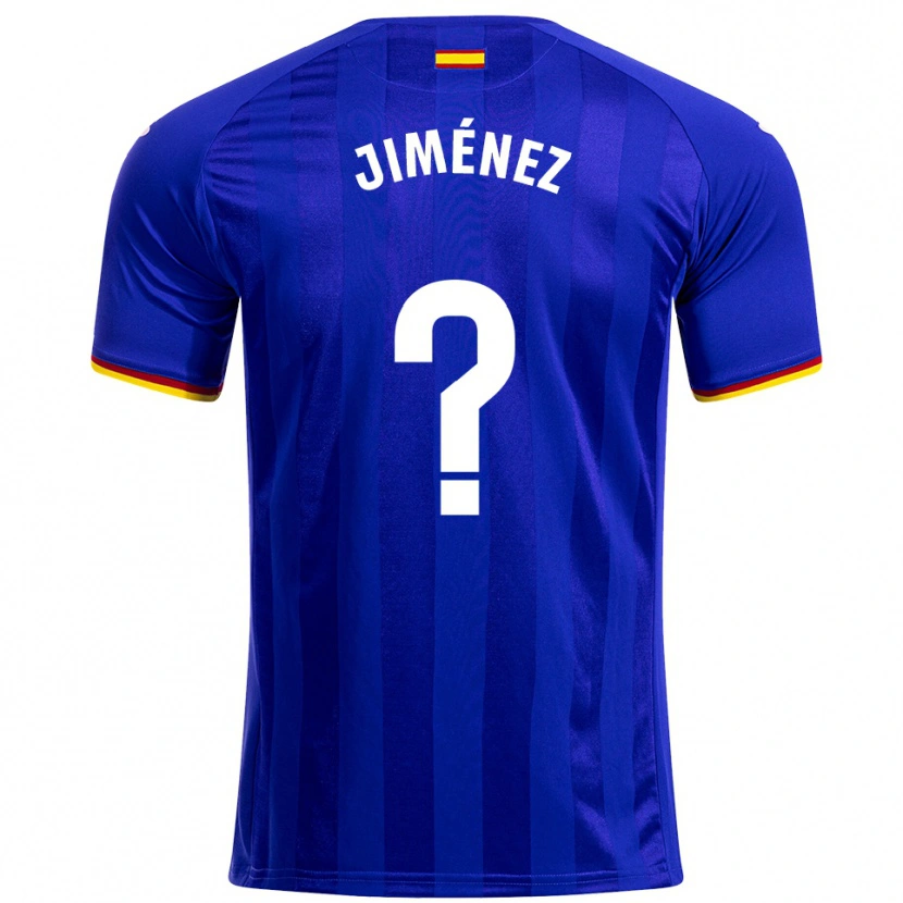Danxen Dzieci Javier Jiménez #0 Niebiesko-Czerwono-Żółty Domowa Koszulka 2025/26 Koszulki Klubowe