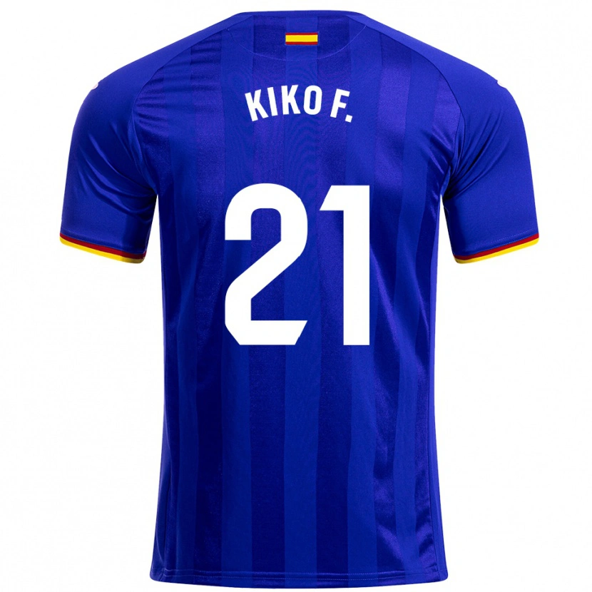 Danxen Dzieci Kiko Femenía #21 Niebiesko-Czerwono-Żółty Domowa Koszulka 2025/26 Koszulki Klubowe
