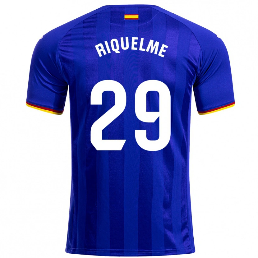 Danxen Dzieci Adrián Riquelme #29 Niebiesko-Czerwono-Żółty Domowa Koszulka 2025/26 Koszulki Klubowe