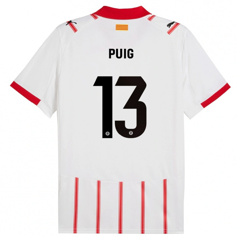 Danxen Dzieci Sergi Puig #13 Biało-Czerwony Domowa Koszulka 2025/26 Koszulki Klubowe