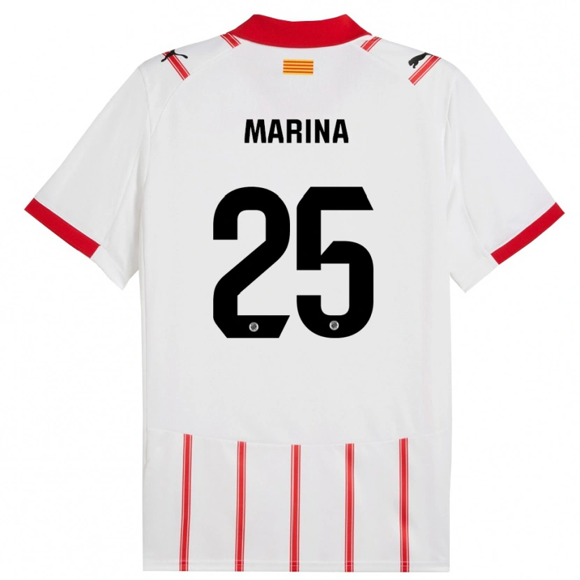 Danxen Dzieci Sergi Marina #25 Biało-Czerwony Domowa Koszulka 2025/26 Koszulki Klubowe