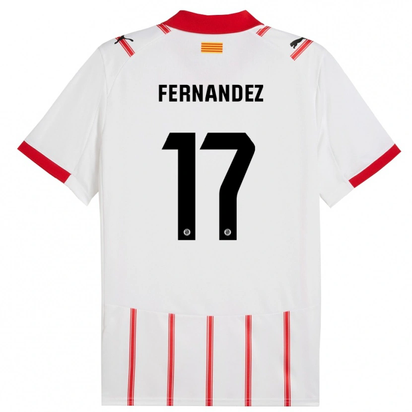 Danxen Dzieci Daniel Fernández #17 Biało-Czerwony Domowa Koszulka 2025/26 Koszulki Klubowe