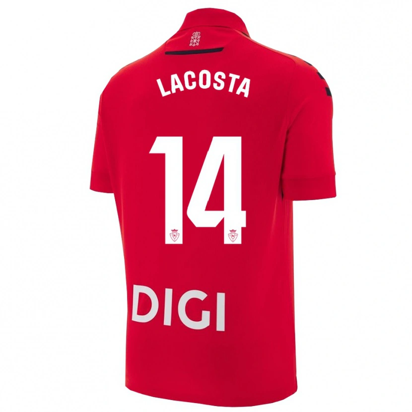 Danxen Dzieci Iara Lacosta Sanchez #14 Czerwono-Czarny Domowa Koszulka 2025/26 Koszulki Klubowe
