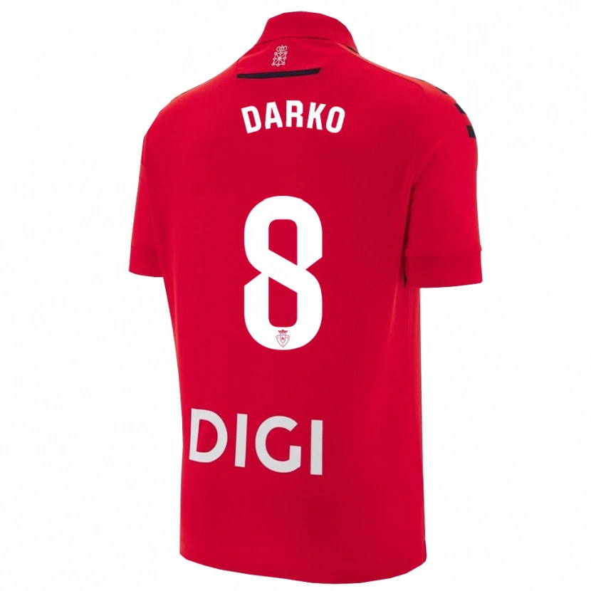 Danxen Dzieci Darko Brasanac #8 Czerwono-Czarny Domowa Koszulka 2025/26 Koszulki Klubowe