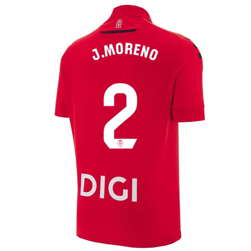Danxen Dzieci Jorge Moreno #2 Czerwono-Czarny Domowa Koszulka 2025/26 Koszulki Klubowe