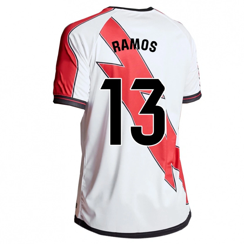 Danxen Dzieci Mario Ramos #13 Biało-Czerwony Domowa Koszulka 2025/26 Koszulki Klubowe
