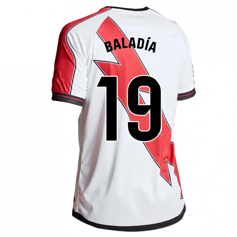 Danxen Dzieci Álvaro Baladía #19 Biało-Czerwony Domowa Koszulka 2025/26 Koszulki Klubowe