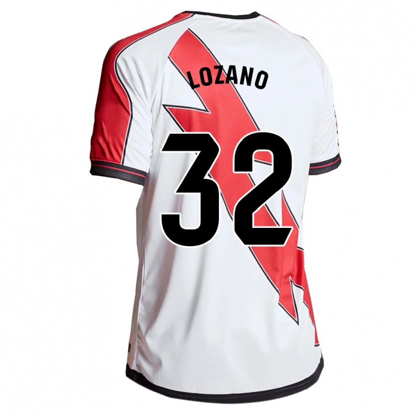 Danxen Dzieci Sergio Lozano #32 Biało-Czerwony Domowa Koszulka 2025/26 Koszulki Klubowe