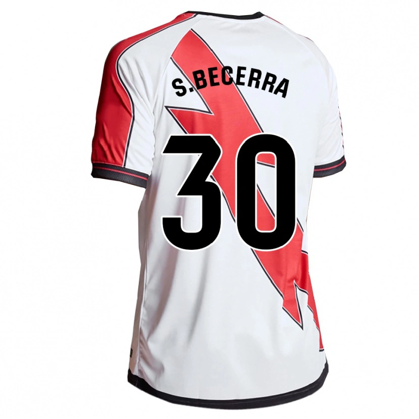 Danxen Dzieci Samuel Becerra #30 Biało-Czerwony Domowa Koszulka 2025/26 Koszulki Klubowe