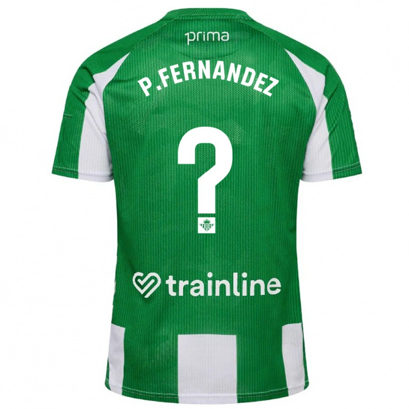 Danxen Dzieci Paulo Fernández #0 Zielono-Biały Domowa Koszulka 2025/26 Koszulki Klubowe