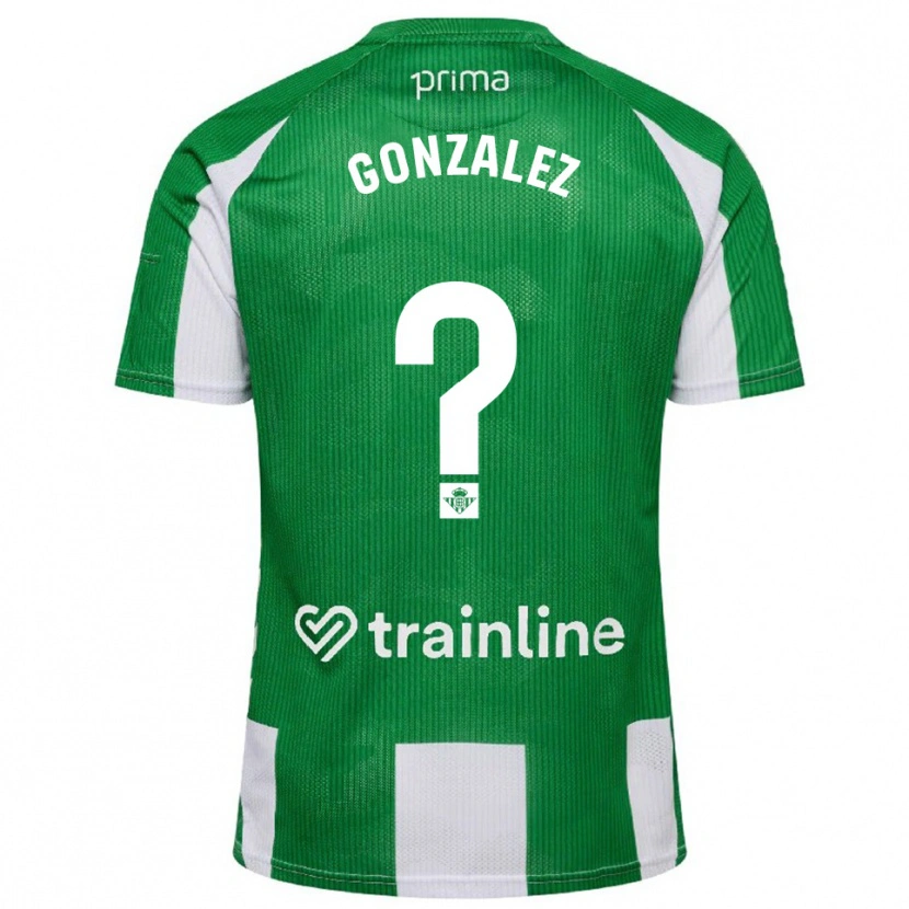Danxen Dzieci David González #0 Zielono-Biały Domowa Koszulka 2025/26 Koszulki Klubowe