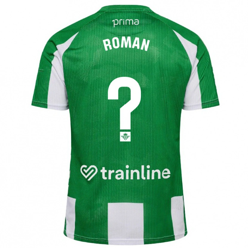 Danxen Dzieci Samu Román #0 Zielono-Biały Domowa Koszulka 2025/26 Koszulki Klubowe