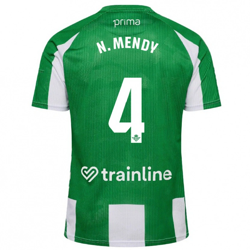 Danxen Dzieci Nobel Mendy #4 Zielono-Biały Domowa Koszulka 2025/26 Koszulki Klubowe