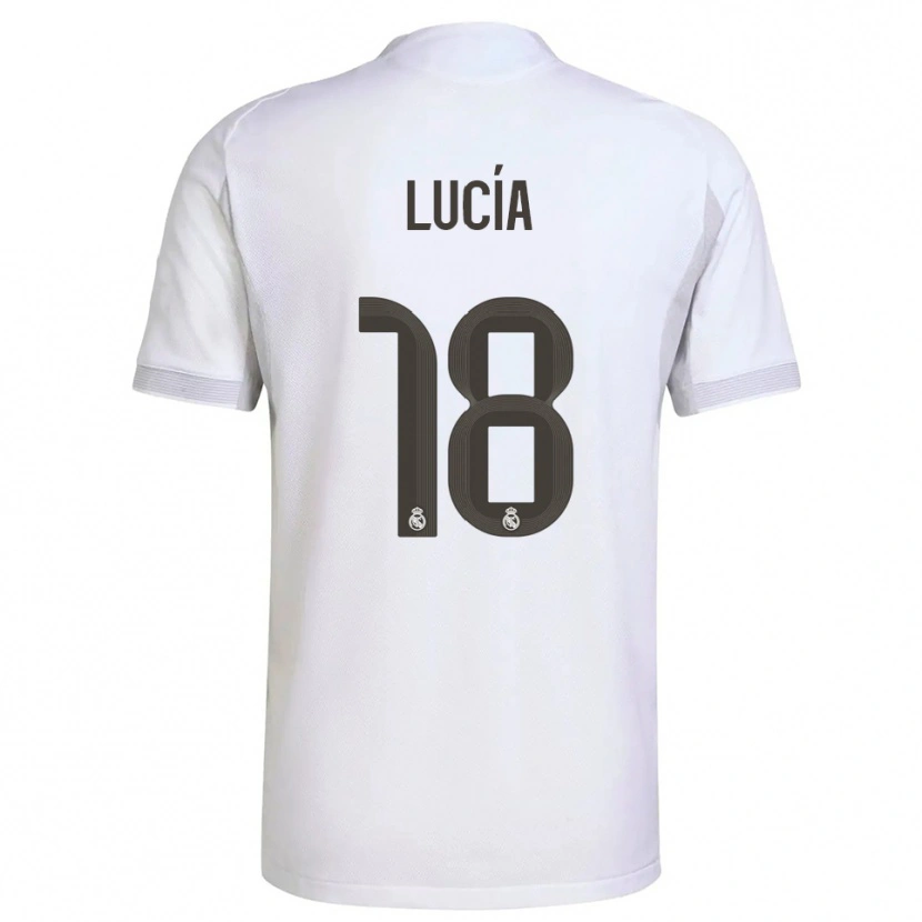 Danxen Dzieci Lucia Rodriguez #18 Biało-Żółty Domowa Koszulka 2025/26 Koszulki Klubowe
