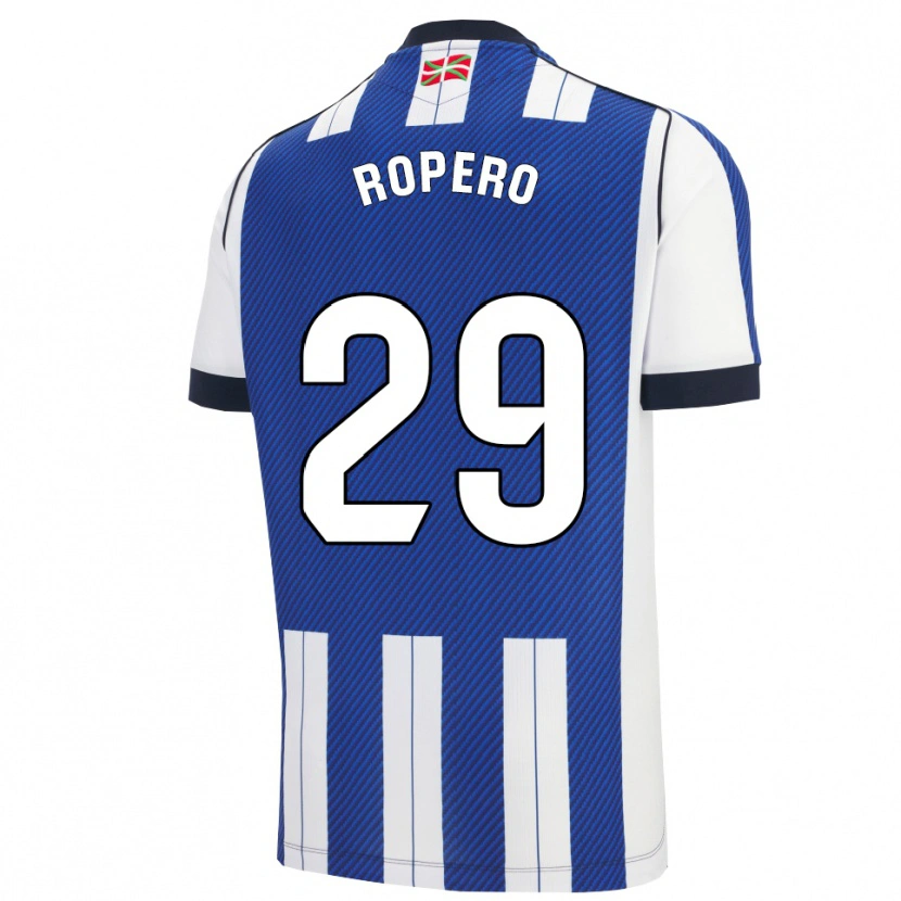 Danxen Dzieci Iker Ropero #29 Niebiesko-Biały Domowa Koszulka 2025/26 Koszulki Klubowe