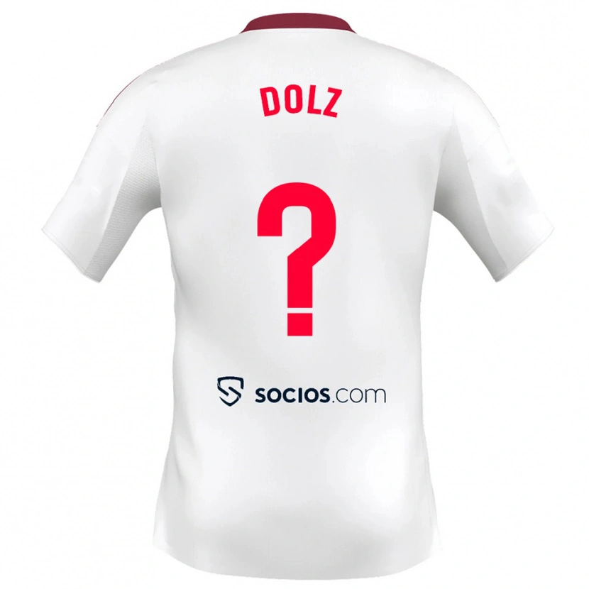 Danxen Dzieci Marc Dolz #0 Biało-Czerwony Domowa Koszulka 2025/26 Koszulki Klubowe