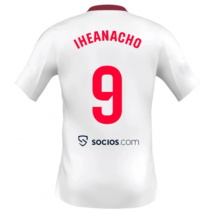Danxen Dzieci Kelechi Iheanacho #9 Biało-Czerwony Domowa Koszulka 2025/26 Koszulki Klubowe