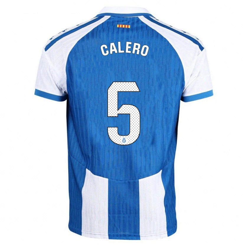 Danxen Dzieci Fernando Calero #5 Niebiesko-Biały Domowa Koszulka 2025/26 Koszulki Klubowe