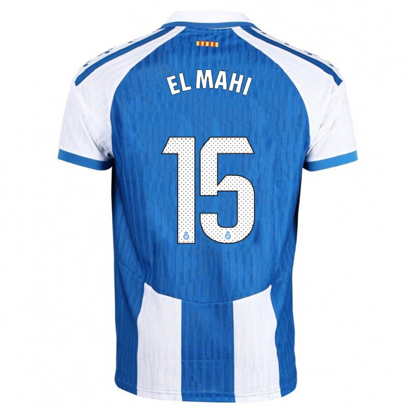 Danxen Dzieci Mohamed El Mahi #15 Niebiesko-Biały Domowa Koszulka 2025/26 Koszulki Klubowe