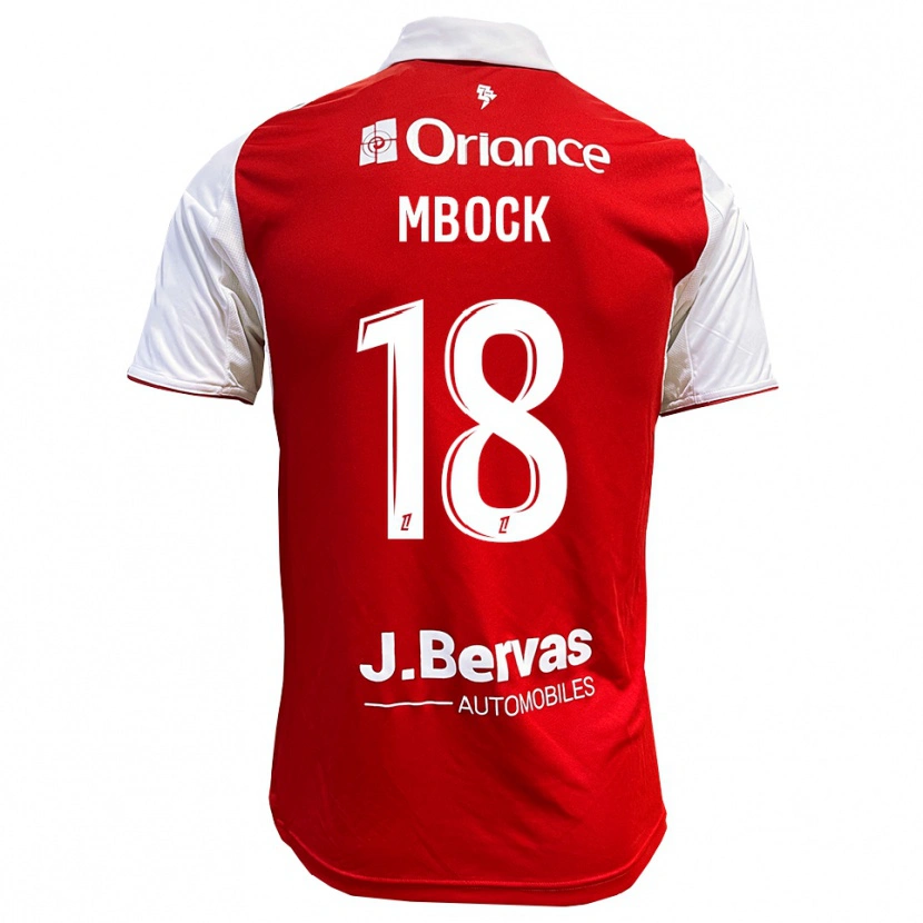 Danxen Dzieci Hianga'a Mbock #18 Czerwono-Biały Domowa Koszulka 2025/26 Koszulki Klubowe