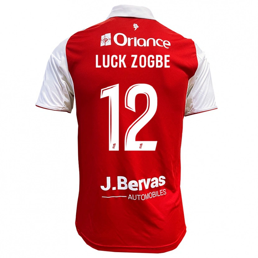 Danxen Dzieci Luck Zogbé #12 Czerwono-Biały Domowa Koszulka 2025/26 Koszulki Klubowe