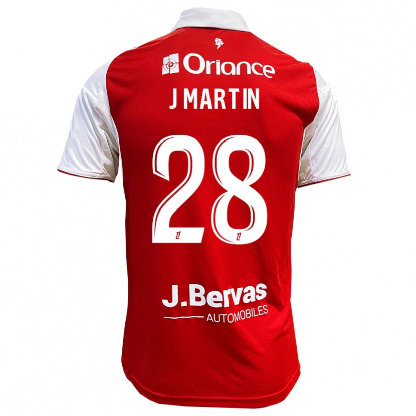 Danxen Dzieci Jonas Martin #28 Czerwono-Biały Domowa Koszulka 2025/26 Koszulki Klubowe