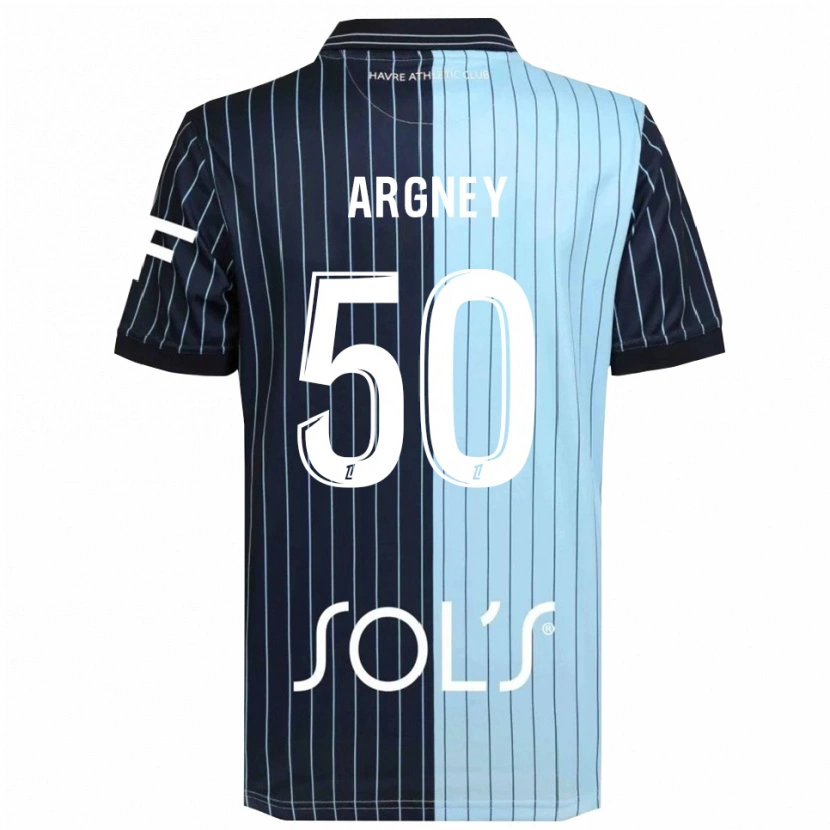 Danxen Dzieci Paul Argney #50 Granatowo-Błękitny Domowa Koszulka 2025/26 Koszulki Klubowe