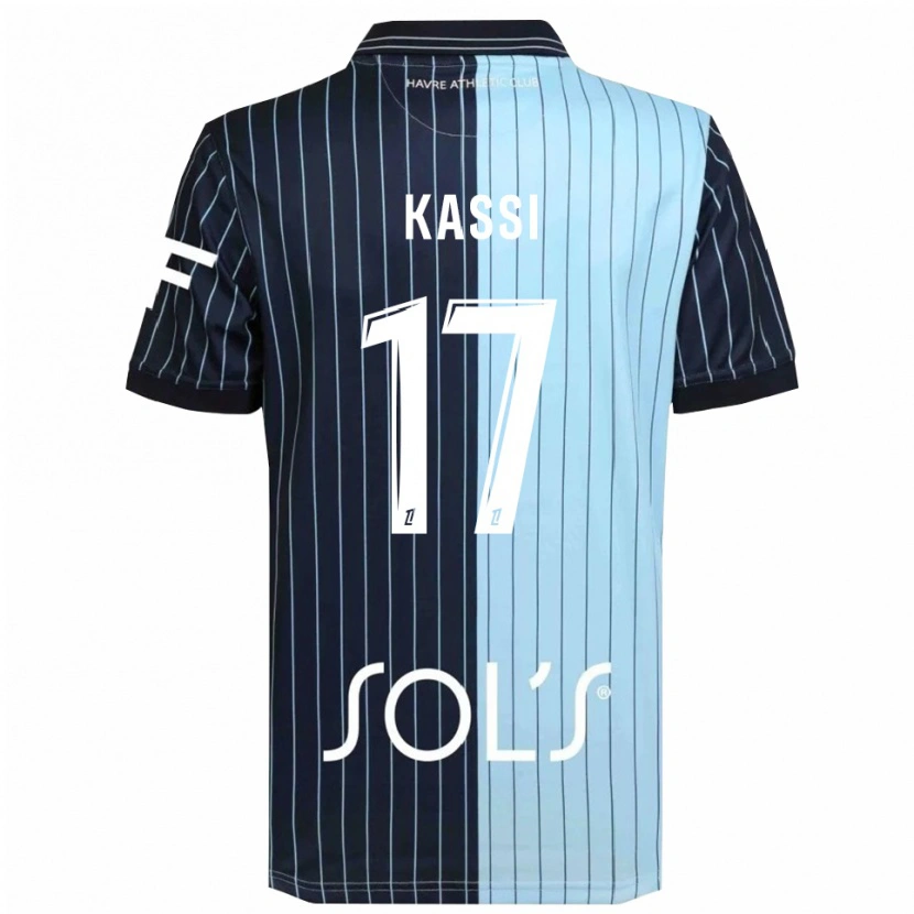 Danxen Dzieci Sarah Kassi #17 Granatowo-Błękitny Domowa Koszulka 2025/26 Koszulki Klubowe