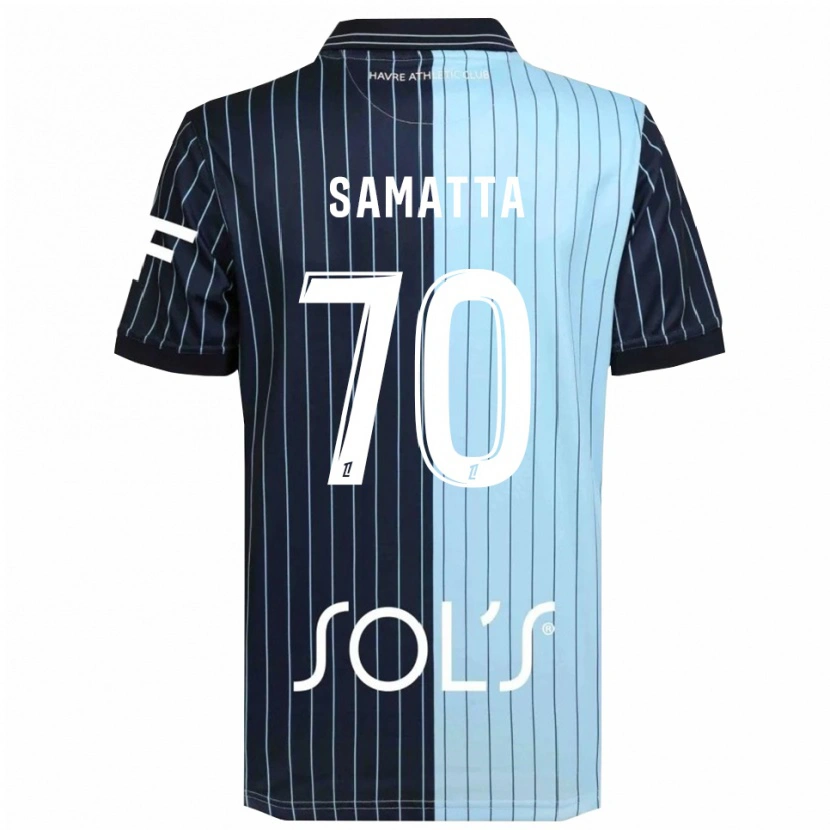 Danxen Dzieci Ally Samatta #70 Granatowo-Błękitny Domowa Koszulka 2025/26 Koszulki Klubowe